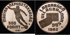 500 Forint Hongrie Argent 