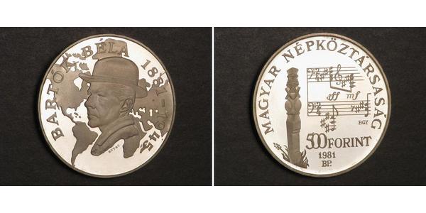 500 Forint Ungarn Silber Béla Bartók