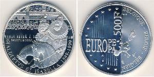 500 Franc Belgio Argento 