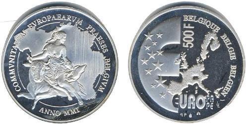 500 Franc Belgien Silber 