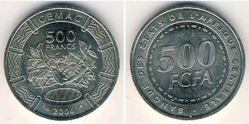 500 Franc 中非共和國 銅/镍 