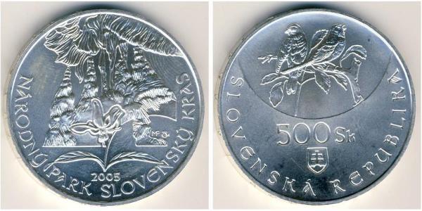 500 Krone Slovaquie Argent 