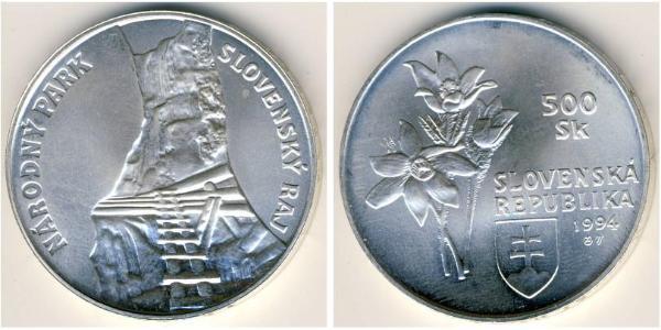 500 Krone Slovaquie Argent 