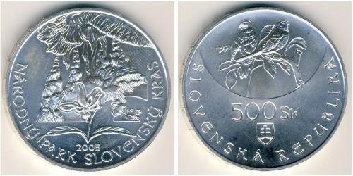 500 Krone Slovacchia Argento 