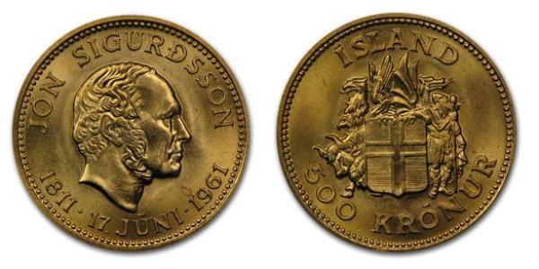 500 Krone Iceland Gold 