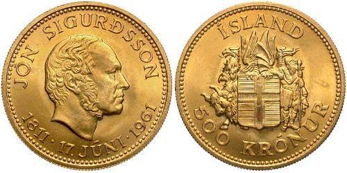 500 Krone Islandia Oro 