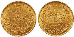 500 Kurush Osmanisches Reich (1299-1923) Gold Abdülhamid II (1842 - 1918)