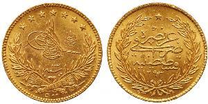 500 Kurush Osmanisches Reich (1299-1923) Gold Abdülhamid II (1842 - 1918)