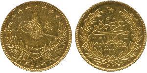 500 Kurush Imperio otomano (1299-1923) Oro Abdul Hamid II (1842 - 1918)