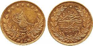 500 Kurush Imperio otomano (1299-1923) Oro Abdul Hamid II (1842 - 1918)