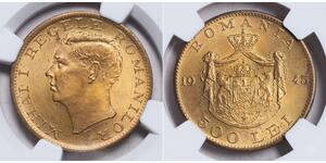 500 Leu Regno di Romania (1881-1947) Argento Michele I di Romania