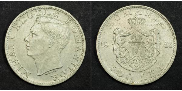 500 Leu Regno di Romania (1881-1947) Argento Michele I di Romania