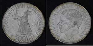 500 Leu Rumänien Silber Michael I. (Rumänien)