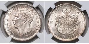 500 Leu Kingdom of Romania (1881-1947) Silver Michael of Romania
