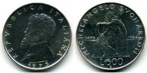500 Lira Italie Argent 