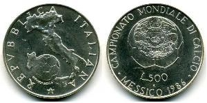 500 Lira Italie Argent 