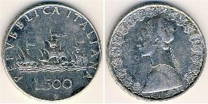 500 Lira Italie Argent 