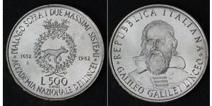 500 Lira Italie Argent 