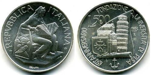 500 Lira Italie Argent 