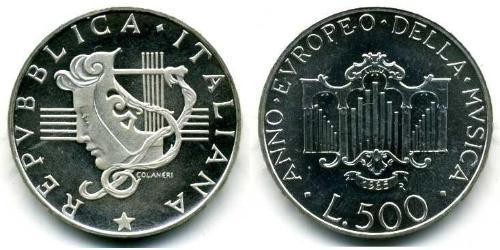 500 Lira Italie Argent 