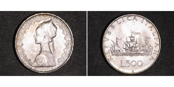 500 Lira Italie Argent 