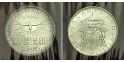 500 Lira Vatican Argent 