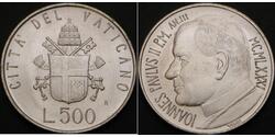 500 Lira Vatican Argent 