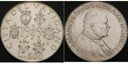 500 Lira Vatican Argent 