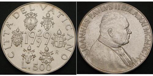 500 Lira Vatican Argent 