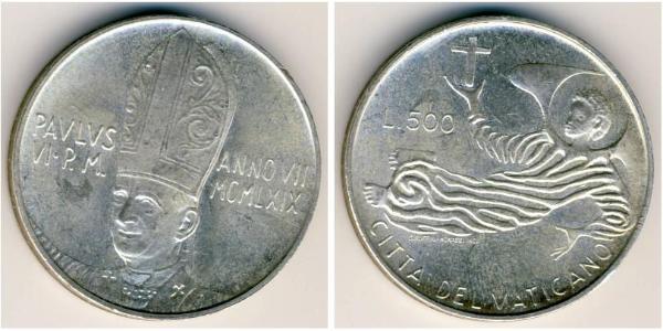 500 Lira Vatican (1926-) Argent 