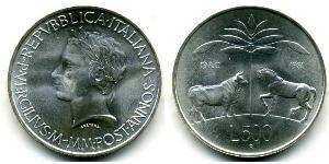 500 Lira Italia Argento 
