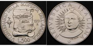 500 Lira Italia Argento 