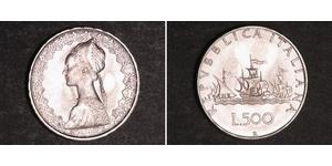 500 Lira Italia Argento 