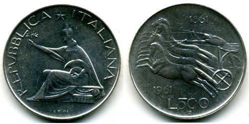 500 Lira Italia Argento 