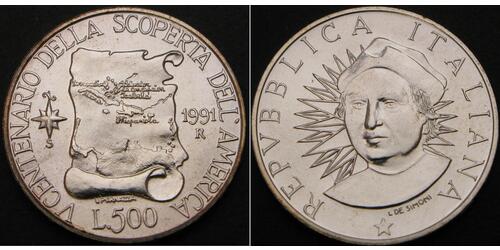 500 Lira Italia Argento 