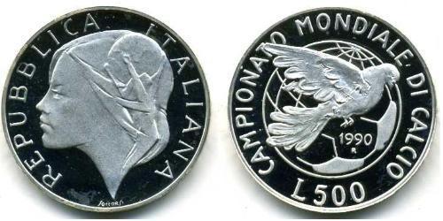 500 Lira Italia Argento 