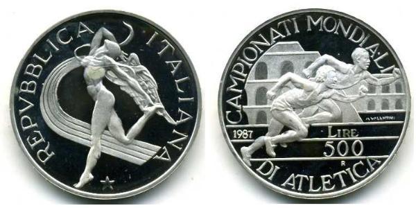 500 Lira Italia Argento 
