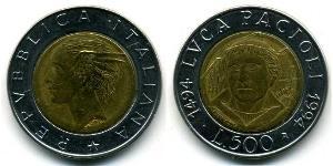 500 Lira Italie Bilame 