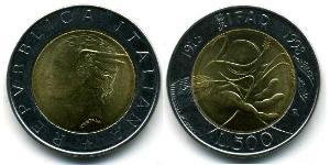 500 Lira Italia Bimetal 