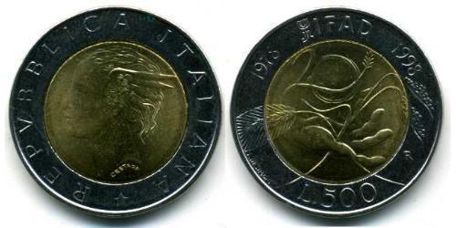 500 Lira Italia Bimetal 