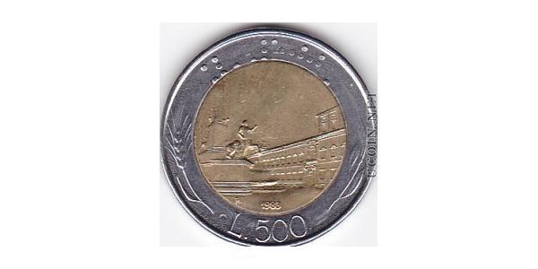 500 Lira Italia Bimetal 