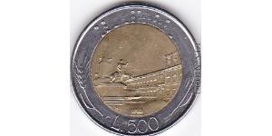 500 Lira Italy Bimetal 