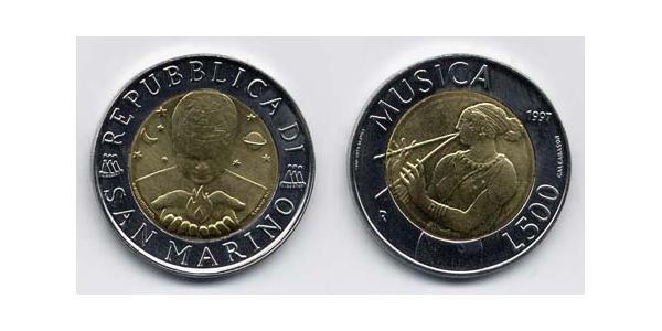500 Lira San Marino Bimetal 