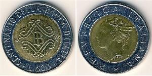 500 Lira 意大利 Bimetal 