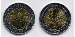 500 Lira San Marino Bimetall 