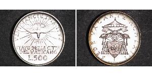500 Lira Ciudad del Vaticano Plata 