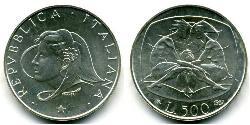 500 Lira Italia Plata 
