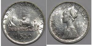 500 Lira Italia Plata 