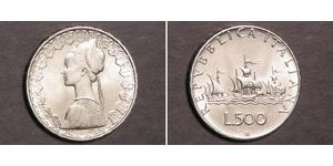 500 Lira Italia Plata 