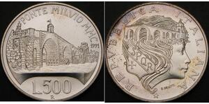 500 Lira Italia Plata 